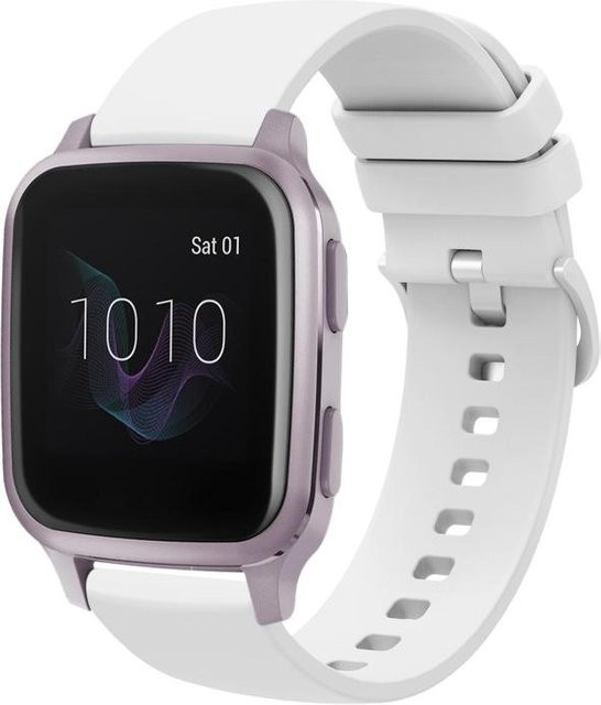 Uhrenarmband Silikon, 20 mm, weiß, Unisex - Bild 1