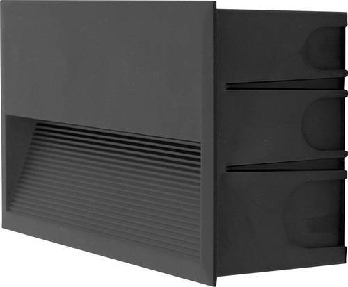 EVN LED-Wandeinbauleuchte WEE65101602 in Schwarz, 10W, modern und rechteckig - Bild 1
