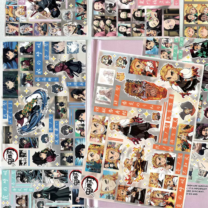 Bandai Demon Slayer Anime Aufkleber mit Tokitou Muichirou und Tomioka Giyuu in Mehrfarbig - Bild 4