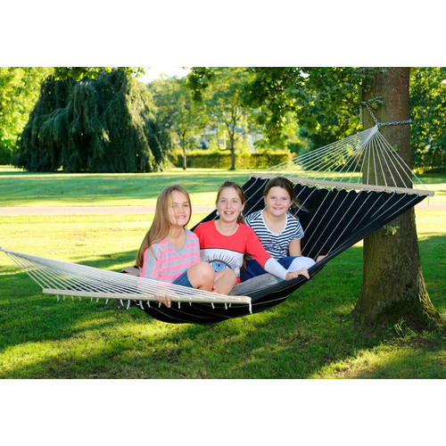 CONACORD Premium Hängematte für 2 Personen aus Baumwolle in Weiss, B/T: 145 x 310 cm - Bild 1