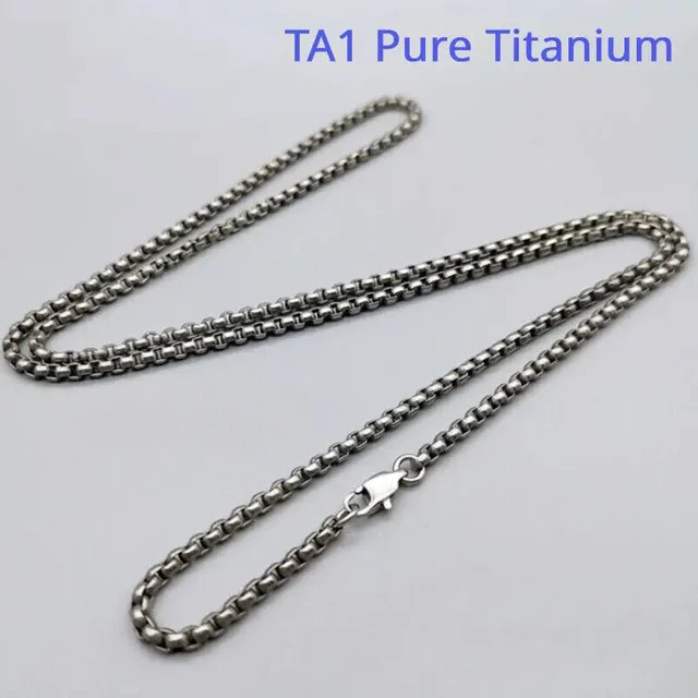 Box-Kettenkette Titan, Silber, 3 mm, Unisex - Bild 1
