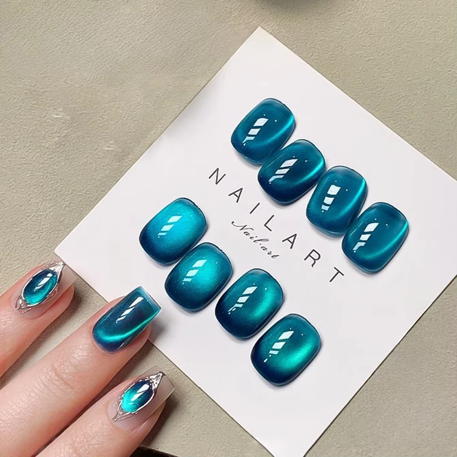 MIANEL Gel-Nagellack, Blaue Glasperlen, Schimmernd, 10 ml - Bild 5