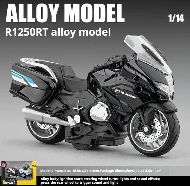 Linyi toy car R1250Rt Q Version Schweres Motorrad Modell, 1:14, Licht & Ton, ab 14 Jahren - Bild 1