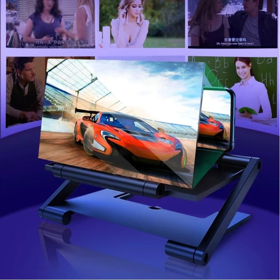 Tragbarer und faltbarer Handy-Bildschirmverstärker als multifunktionaler HD-Bildschirmvergrößerer in Schwarz oder Weiß - Bild 4