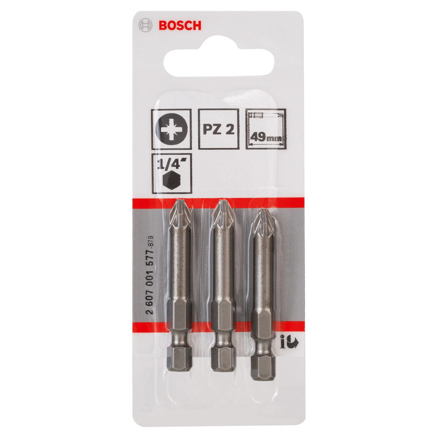Bosch Schrauberbit Extra Hard PZ2 49 mm in Silber aus Edelstahl - Bild 3