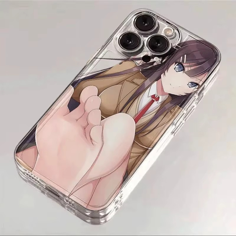 Potdemiel iPhone Hülle mit Sakurajima Mai Anime Motiv in Transparent für iPhone 11 bis iPhone 17 Pro Max Plus Air - Bild 3