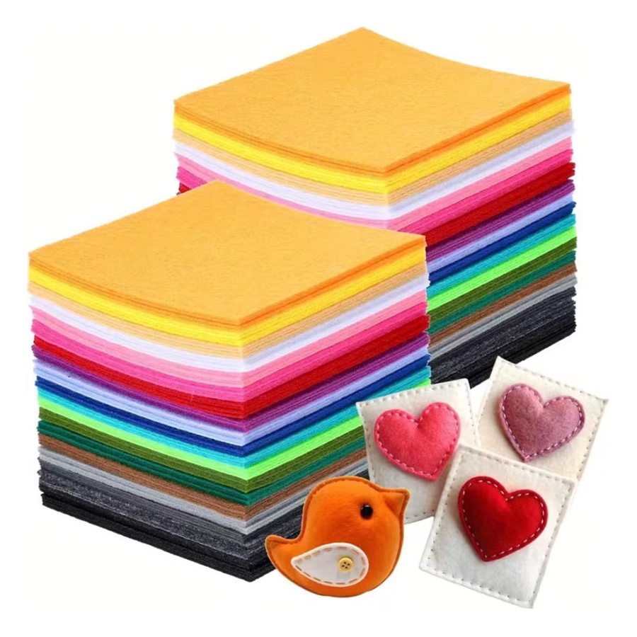 40 Stück bunter Filzstoff in Multicolour zum Basteln und Nähen - Bild 7