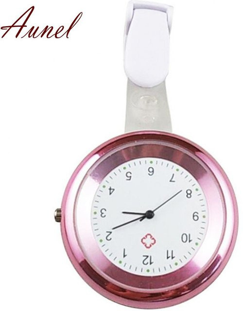 Taschenuhr Quarz, Aluminium, Rund, Weiß, Bunt, Damen - Bild 1