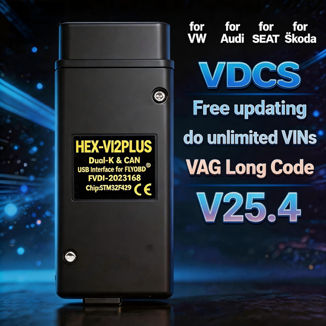 Real V2 Plus 2025 Version Auto-Scan-Diagnosewerkzeug für VW, Audi, Skoda und Seat mit VAG Coding COM HEX und STM32F429 Chip - Bild 1