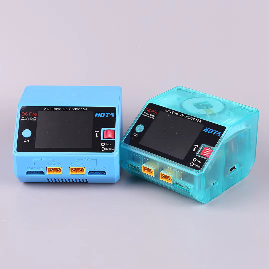 HOTA D6 Pro AC 200W DC 2x325W /15A Smart-Batterieladegerät und -Entladegerät für LiPo-Akkus in Grau - Bild 2