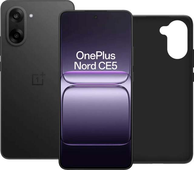 OnePlus Nord CE 5 5G Smartphone 256GB Schwarz inklusive BlueBuilt Backcover Schwarz - Bild 1