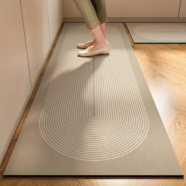 VIKAMA Moderne Minimalistische Wabi-Sabi Küchenmatte, Rutschfeste und Geräuschlose Lange Läufermatte für den Hausboden - Bild 1