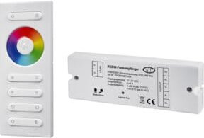 EVN RGBW Funkset mit Empfänger und Handsendern für LED-Beleuchtung FRGBWSET4X5A - Bild 1