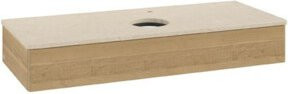 V&B Waschtischunterschrank Antao ohne Frontstruktur in Eiche Honig, B/T/H: 120 x 50 x 19 cm - Bild 1