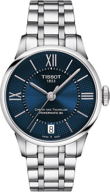 Tissot Armbanduhr Automatik, Edelstahl, 32 mm, Blau, Silber - Bild 1