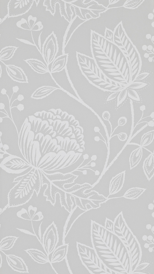 Harlequin Tapete Mirabella Pebble in Grau mit floralem Naturdesign aus Vlies - Bild 1