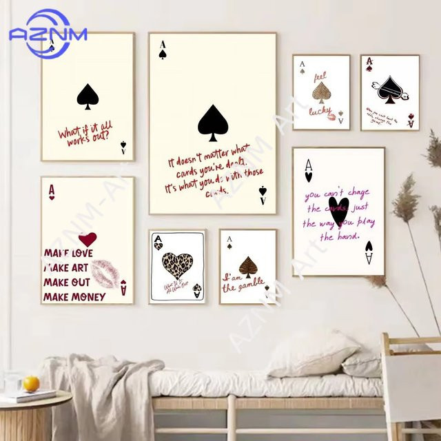 AZNM Wandkunst-Poster mit positiven Sprüchen in Weiß, modernes Typografie-Gemälde aus Papier für Wohnzimmer, Küche oder Restaurant - Bild 1