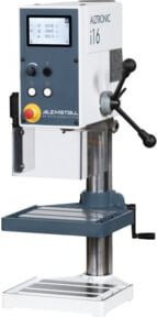Alzmetall Tischbohrmaschine mit 16 mm Bohrdurchmesser und Drehzahleingabe in Weiß - Bild 1