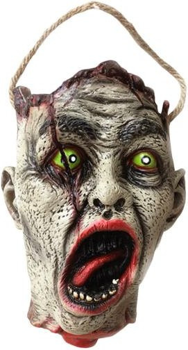 Eonspot Halloween Süßigkeiteneimer Zombie Kopf Handtasche aus Vinyl in Multicolor - Bild 1