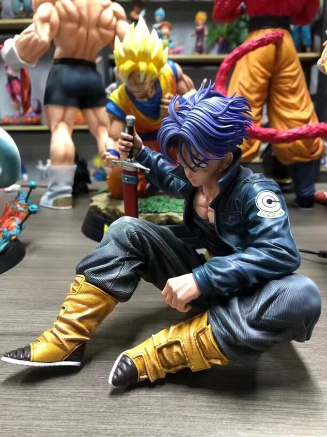 Bandai Dragon Ball Z Super Saiyajin Trunks Actionfigur mit Schwert - Bild 3