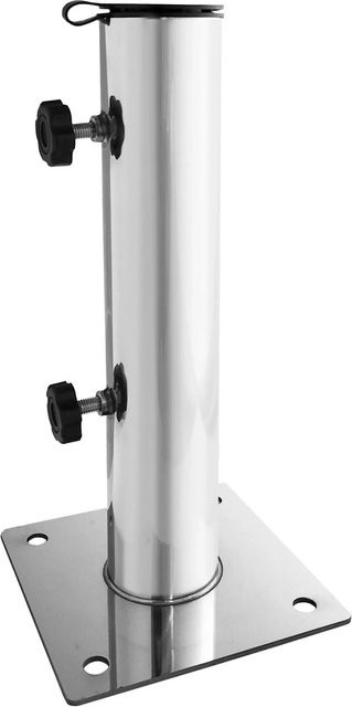 osoltus Universal Schirmrohr aus Edelstahl in Silber für Stockschirm und Sonnenschirm, Höhe: 58,0 cm, Durchmesser: 3,0 cm - Bild 1