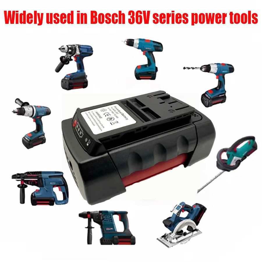 Bosch Lithium-Ionen-Akku 36 V, 6000 mAh, Schwarz, für BAT810 BAT836 BAT840 GBH36V-Li Elektrowerkzeuge - Bild 2