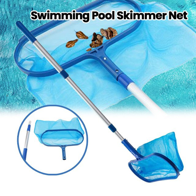 JOCESTYLE Schwimmbad-Reinigungsnetz Leaf Rake Deep Bag mit Müllskimmer für Pool und Spa in Blau - Bild 1
