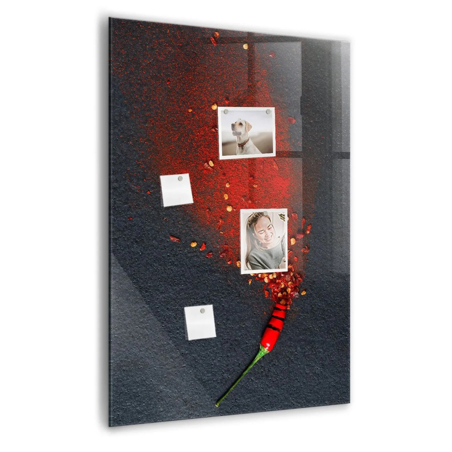 Tulup Glasmagnettafel Weiß, B/H: 70 x 100 cm, beschreibbares magnetisches Whiteboard aus Glas für die Wandmontage - Bild 2