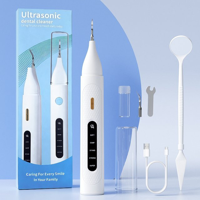 ZYPUSON Ultraschall-Zahnsteinentferner, 5 Modi, Unisex, Weiß - Bild 1