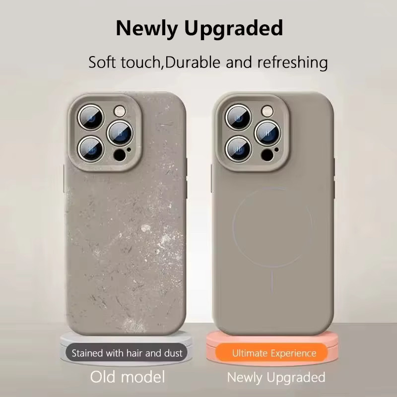 Luxuriöse magnetische Silikonhülle für Xiaomi 17 Pro Max 15 14 13 Pro Ultra mit MagSafe-Kompatibilität und stoßfestem Schutz - Bild 3