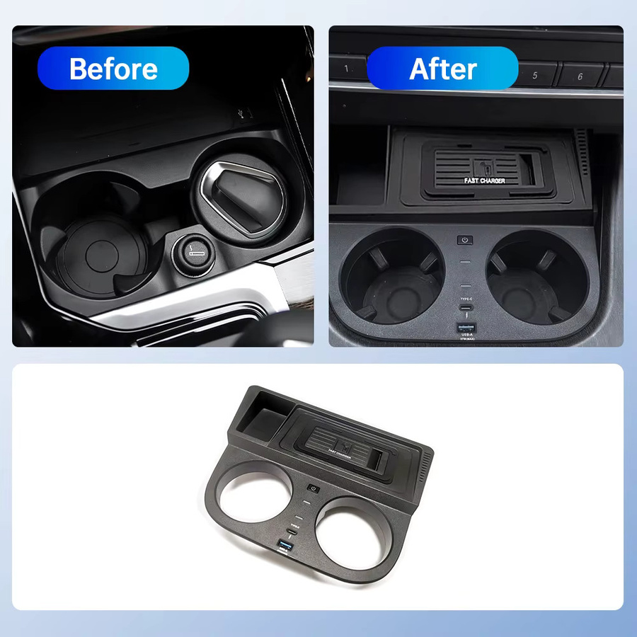 MOCENDO Wireless Auto-Schnellladegerät für BMW X3 2013-2018 und X4 2014-2018 in Schwarz - Bild 3