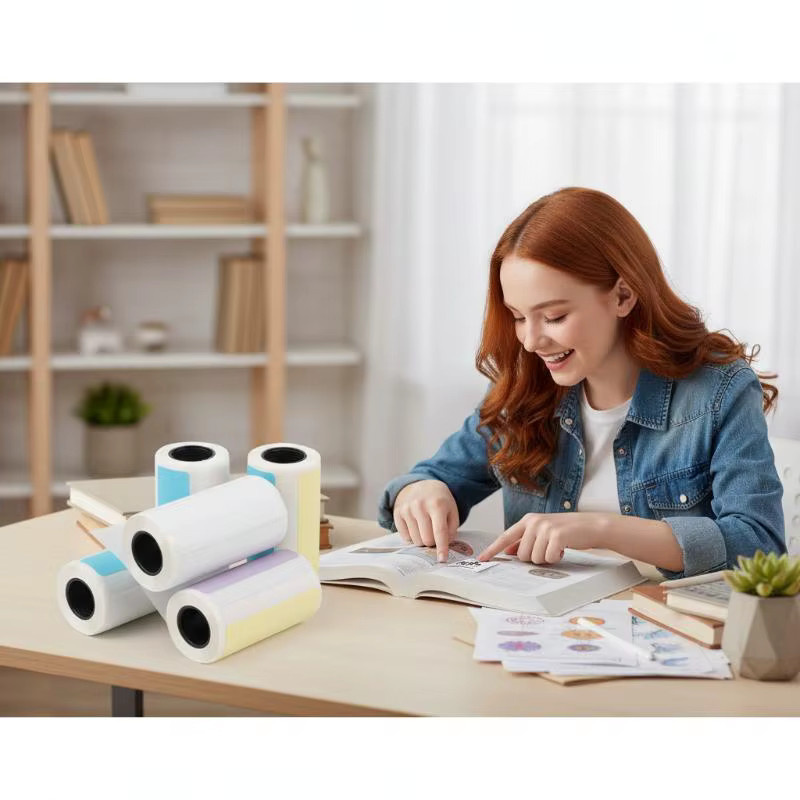 5 Rollen selbstklebendes Thermoetikettenpapier für Paperang P1 P6 A8 Mini-Drucker, Breite: 15 mm und 30 mm - Bild 3
