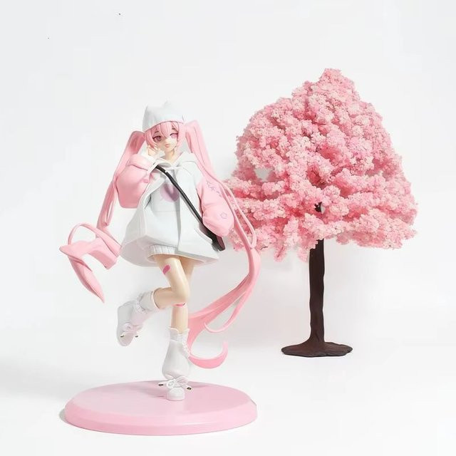 Bandai Hatsune Miku Sakura Ver Cool Style Hoodie Outfit, Anime-Figur, 18,5cm - Bild 1