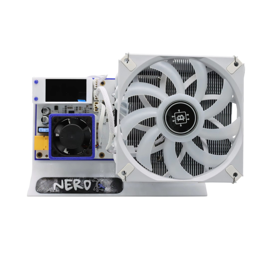 Nerd QX 8T Bitcoin Solo Home Miner mit BM1370 Chip und Netzteil, Weiß - Bild 2