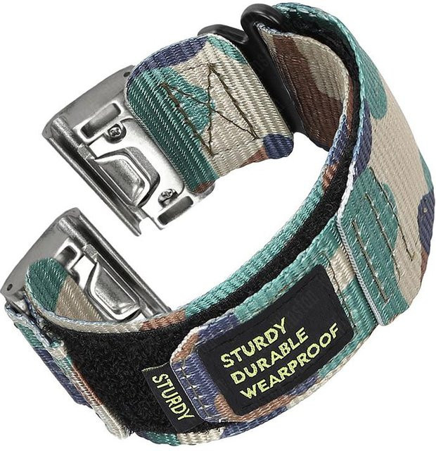 PINSENDA Uhrenarmband Nylon, Silber/Grün, Unisex - Bild 1