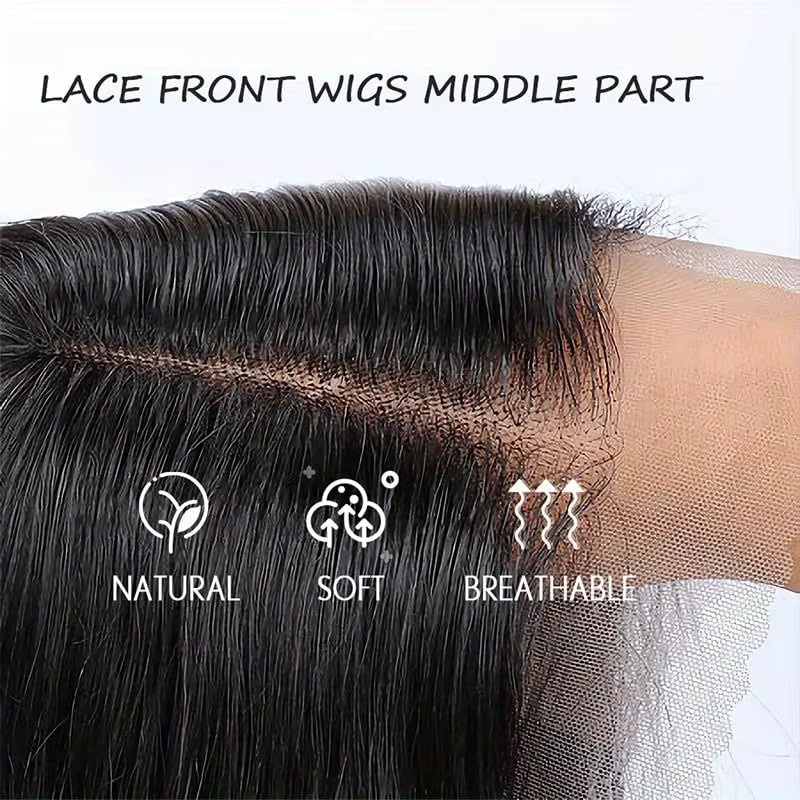 Alitaver Body Wave Lace Front Echthaarperücke, Damen - Bild 5
