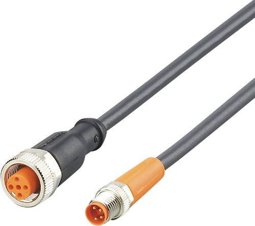 ifm electronic EVC680 Verbindungsleitung mit gerade Buchse, Polzahl 4 oder 5, schwarz, Länge: 0,3 m - Bild 1