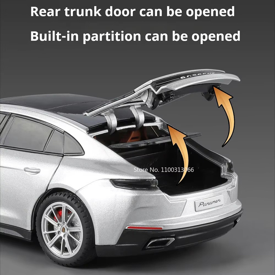 caipo Panamera ES 300h, Modellauto, Maßstab 1:24, Metall, Weiß - Bild 3