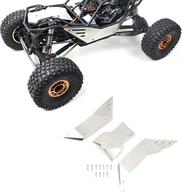 Axial Edelstahl Rumpf Rüstung, RC Crawler Auto Shell Kit, Metall, Grau - Bild 1