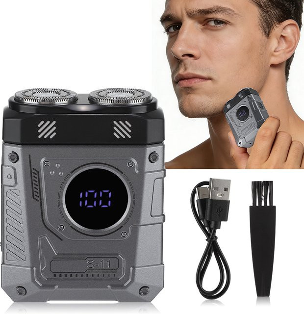 AFDEAL Mini-Elektrorasierer für Herren, USB-wiederaufladbar - Bild 1