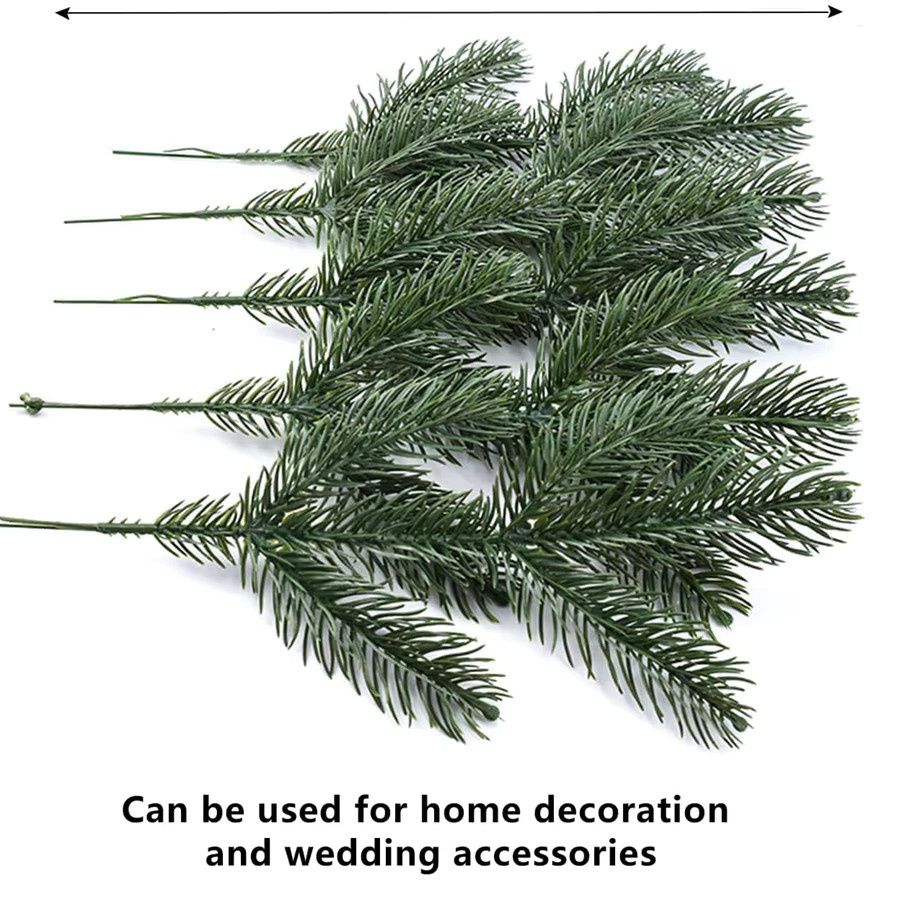 ZQCY Künstliche Pflanzen für Weihnachten und Garten Dekoration, Grün, 30 Stück - Bild 5