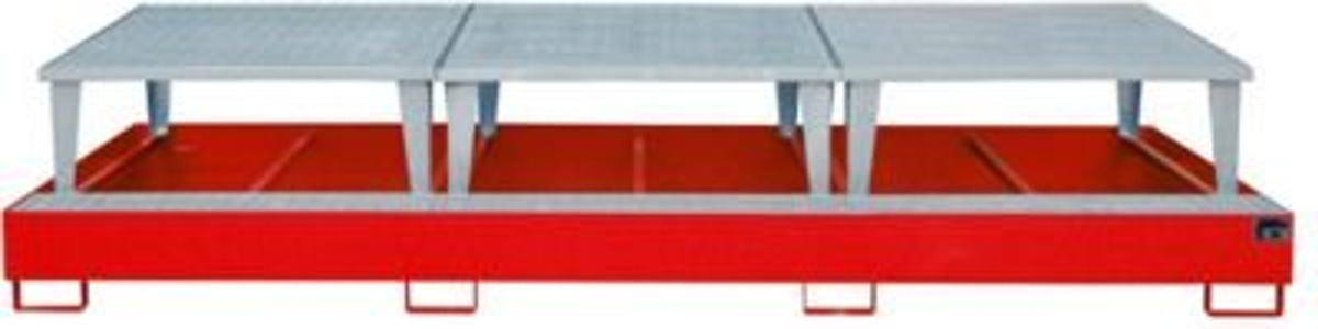 Bauer Südlohn Auffangwanne AWA 1000-3 aus Stahl in Rot - Bild 3