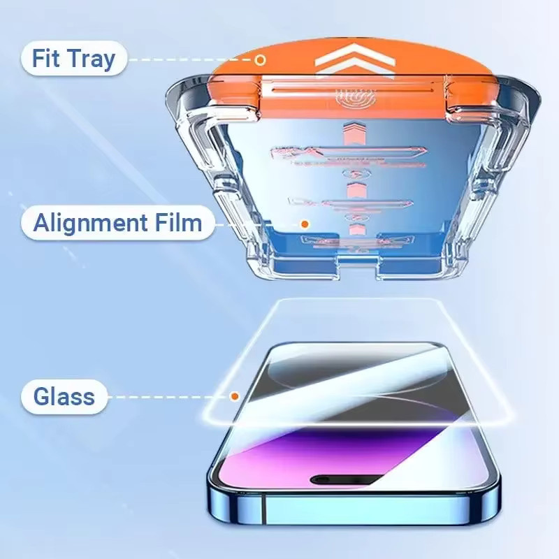 Apple Displayschutzfolie aus gehärtetem Glas für iPhone 17 Pro Max, transparent - Bild 3
