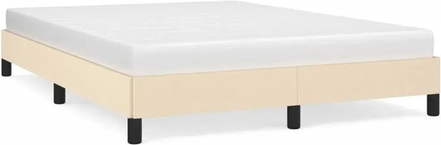 vidaXL Bettgestell modern in Beige mit Stoffbezug B/T/H: 140 x 200 x 143 cm - Bild 1