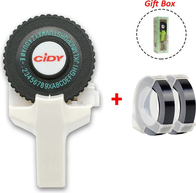 CIDY C101 3D-Etikettendrucker mit weißer Prägung und 2 schwarzen Farben für thermischen Druck - Bild 1