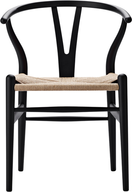 Carl Hansen & Søn CH24 Y Wishbone Stuhl aus Buchenholz in Schwarz Matt - Bild 1