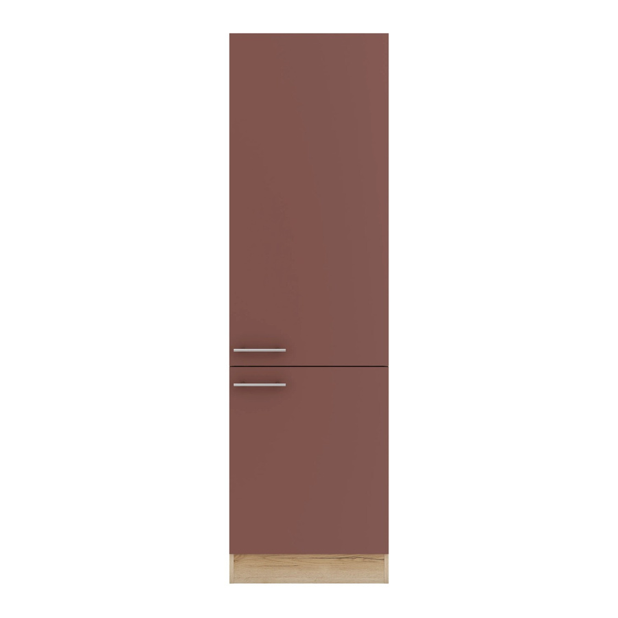 OPTIFIT Bari407 Küchen-Apothekerschrank in Rostrot mit modernem Design und mattem Finish, Breite: 60 cm - Bild 2