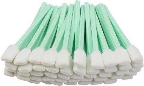 100 Stück Mehrzweck-Reinigungsschwämme mit Schaumstoffspitze in Weiß - Bild 1