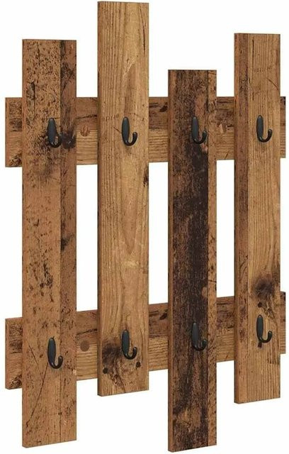 vidaXL Wandmontierter Nachttisch aus Altholz in Braun, B/T/H: 60 x 3 x 82 cm - Bild 1