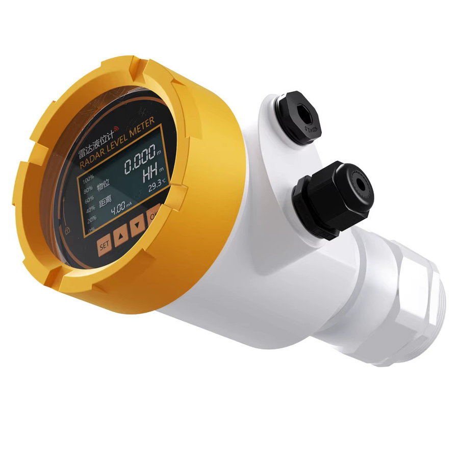 Vadias Radar-Füllstandmessgerät mit LCD-Display, 4-20mA und RS485, Wasserstandsensor für 0-20m, Farbe: Weiß - Bild 2